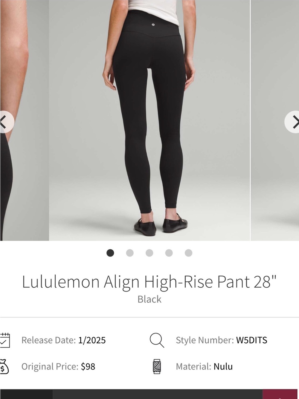 lululemon athletica Align High-Rise Legging — Black